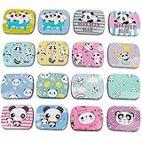 Framendino, 8 Pack Mini Tin Trinket Coin Boxes Panda Pattern Jewelry Storage Case with Lid for (Random Color)