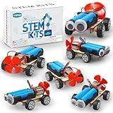 STEM Science Kits for Kids Age 8-12, 6 Set Wind-Powered Cars Science Experiments 8-10 9-12, Wood Building Crafts Kit for Boys Girls, School Classroom STEM Projects Toys Gifts for 8 9 10 12 13 Year Old
