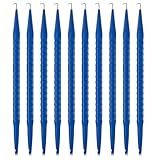 Daifunli 10 Pcs Probe Pick Spudger Tools Bulk Nylon with L-Shaped Wire Hook 7" Length for Telecom Data Communication and Alarm Installers (Blue)