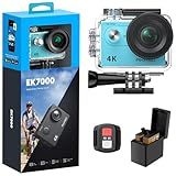 AKASO EK7000 4K30FPS 20MP WiFi Action Camera with EIS Ultra HD 131FT Waterproof Underwater Camera Remote Control 4X Zoom Support External Microphone