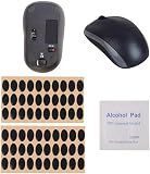 Sluswallow 60pcs Black Mouse Feet Sticker Mouse Skates Pads Replacement Feet for M215 / M310 / M325 Pads and Wrist Rests