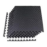 BalanceFrom Puzzle Exercise Mat 1" Thick, EVA Interlocking Foam Floor