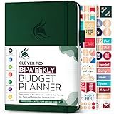 Clever Fox Bi Weekly Budget Planner – Undated Financial Organizer Book – Expense Tracker, Budgeting & Bill Notebook, A5 (Dark Green)