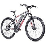 QNUT Electric Bike for Adults, 350W 26" Ebike for Teens 21 Speed 20Mph Up to 40Mile with Dual Disc Brake Commute E-Bike E-MTB for Men Women Electric Bicycles UL 2849 Certified (Red)