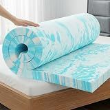 OLIXIS 2 Inch Twin XL Cooling Gel Infused Memory Foam Mattress Topper