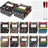 MotiMind 100 Pcs Class Library Card Pockets, Classroom Jobs Bulletin Board Library Pockets Chart with Erasable Pen and Glue for Chalkboard Home Office Back to School Decor(Blackboard)