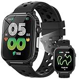 Parsonver Smart Watch for Men Women GPS, 10-Day Battery Fitness Tracker with Bluetooth Calling, 100+ Sports Modes, Heart Rate, Sleep Monitor, Step Counter, Activity Tracker for Android & iPhone, Black