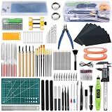 Gundam Tool Kit, 192 Pcs Professional Model Tool Kit for Gundam, Modeling Tools for Models with Decals Sticker Operated Box, Model Building Tools Hobby Tools Craft Set for Repairing Fixing Painting