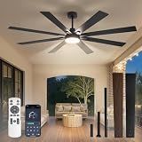 Fanbulous 72 Inch Ceiling Fans with Lights DC Motor, Remote & APP Control