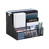 Mind Reader Desktop Organizer, Vertical File Storage, Letter Size, Office, Metal Mesh, 12.15" L x 9.5" W x 9.5" H, Black