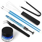 YIMAGUJRX RUNJRX Keyboard Lube Kit JRX 205G0 0.53oz/15g for Mechanical Keyboard Switch Lube, Keyboard Removal Tool with Keycap Puller,Switch Puller,Tweezers(6 Pcs)