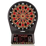 Arachnid Cricket Pro 800 Electronic Dartboard with Micro-Thin Segment Dividers for Reduced Bounce-Outs and NylonTough Segments for Improved Durability - Available with Optional Wood Dartboard Cabinet