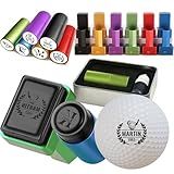 Yotjxbcw Personalized Golf Ball Stamp Custom Name Golf Ball Stamper Marker with Monogram Waterproof Ink Golf Accessories Gift for Golfer Women Men Dad Husband