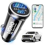 LIONO Car GPS Tracker & Charger with Built-in Rechargeable Battery, GPS Tracker for Vehicles, Hidden Car Tracker for Anti-Theft & Parking Location, for Family& Fleets, No Monthly Fee, No SIM, iOS Only