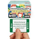 Prompta 400 Conversation Cards for Coworkers - Team Building Game for Work