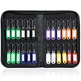 Uniclife 24-Hook Portable Key Organizer, Zippered Key Case for Offices
