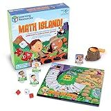 Learning Resources Math Island Addition & Subtraction Game - Math Manipulatives, Educational Board Toys, Classroom Flash Cards , Volcano Toy, STEM Kids, Gifts for Boys And Girls , Montessori