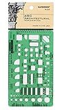 Rapidesign 1/8 Inch ABC Architect Drawing Template, 1 Each (R22A)