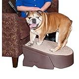 Pet Gear Stramp Stair and Ramp Combination for Dogs/Cats, Easy Step, Lightweight/Portable, Sturdy, Easy Assembly (No Tools Required) Espresso