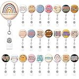 24 Pcs Medical Assistants Retractable Funny Nurse Badge Reels with Metal Clip for CMA MA Medical Assistant Week Gift Bulk Retractable Holders for Nurse Thank You Gifts Supplies for Doctors