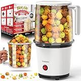 Hot Air Popcorn Popper with Serving Bowl for Family Gathering | Fast & Easy Air Popper Popcorn Maker with On/Off Switch for Family Movie Nights, Parties | Air Popcorn Machine | No Oil, Easy to Clean