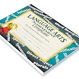 Hayes Language Arts Achievement Certificates, Achievement Recognition for Students, Customizable Awards, Teacher Awards, Full-Color Glossy Finish, 8.5" x 11" - 30 Pack