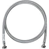 Certified Appliance Accessories Washing Machine Hose, Hot or Cold Water Supply Line, PVC Core with Premium Braided Stainless Steel (8 FT)