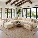 Cloud Modular Hosting Sectional, Oversized Deep Seat Comfort, Luxe Chenille