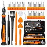 JOREST 40Pcs Small Precision Screwdriver Set with Torx Triwing Phillips, Mini Repair Tool Kit for Macbook, Computer, Laptop, PC, iPhone, PS5, Xbox, Switch, Glasses, Watch, Ring Doorbell, Electronics