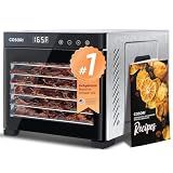 Cosori Food Dehydrator, 6 Stainless Steel Trays with 6.5 ft² Drying Space