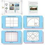 CLPA Fibonacci Viewfinder Set: Fibonacci Matrix, Grid, Spiral, and Diagonals for Art, Photography, & Video