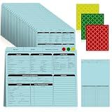 25 Sheets Blue Real Estate Listing Folder Letter Size Real Estate Transaction File Folders with Color-Coded Dots Right Panel List Estate Planning Document Folder Realtor Supplies for Organizing