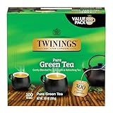 Twinings Pure Green Tea Individually Wrapped Bags, 100 Count (Pack of 1), Smooth & Refreshing, Caffeinated, Enjoy Hot or Iced, 100 Teabags
