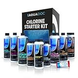 Hot Tub Chemicals Starter Kit - Chlorine Spa Starter Kit Chemicals for Hot Tub - Convenient Hot Tub Starter Kit & ph Control Kit - Effective Chlorine pH Balancer & Inflatable Hot Tub Chemical Kit