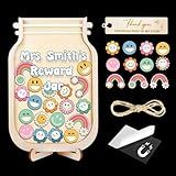 Personalized Reward Jar Cute Reward Chart for Kids Classrooms Good Behavior Back to School Students Colorful Tokens Groovy Custom Teacher Toddler Boys Girls Name