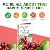 TRUE LIME Black Cherry Limeade Drink Mix (10 Packets) | Made from Real Limes | No Preservatives, No Artificial Sweeteners, Gluten Free | Water Flavor Packets & Water Enhancer with Stevia