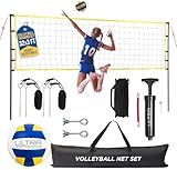 Volleyball Net for Backyard, Regulation Size 32x3FT, Portable Outdoor