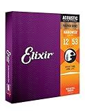 Elixir 16052 Acoustic Phosphor Bronze Nano Light 12-53 (3 Pack Bundle)