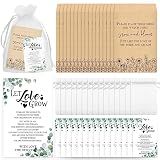 100 Set Wedding Favors for Guests, seed Packets Let Love Grow, Classic