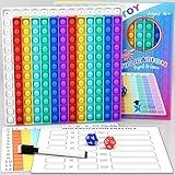 Multiplication Chart Pop It - Multiplication Game Board, 12x12 Times Table Math Game Board for Kids Learning, Educational Multiplication Machine Toy