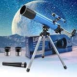 Telescope for Kids, 50mm 100x Beginner Telescope with Tripod | 2 Eyepieces, Finder Scope, Hands-On STEM Learning, Space Exploration Fun, Educational Toy Gift for Boys & Girls Ages 6-12