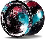 JOLESHARE T1 Yoyo for Kids, Adults & Beginners - Unresponsive/Responsive Dual Mode, 5 Strings, Bearings, Tool & Gloves (Red/Blue/Black)