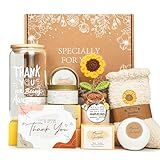 LUICONMO Thank You Gifts for Women, Appreciation Gifts for Coworkers Teacher with 16oz Thank You for Being Awesome Glass, Employee Appreciation Gift Box Thanksgiving Christmas Gift set