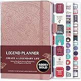 Legend Planner – Weekly & Monthly Life Planner to Hit Your Goals & Live Happier. Organizer Notebook & Productivity Journal. A5 (Rose Gold)