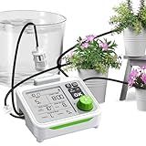 RAINPOINT Large Display Automatic Plant Waterer Indoor for Pot Plants,Cycle & Soak Mode Vacation Self Watering Drip Irrigation System Device Kit Office Patio Greenhouse Grow Tent Water 10-15 Plants