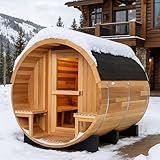 Duthss Customize Outdoor Sauna 2-10 Person 8KW HARVIA Stove Canadian Cedar DIY Barrel Saunas