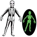 Spooktacular Creations Boy Halloween Skeleton Costume, Halloween Skeleton Costume for Kids, Bone Outfit, Bone Jumpsuit