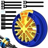 Wire Comb 1 Pack, Cable Organizer Tools, Cable Tidy Management for Ethernet Networking Cables, Cat6A, Ca7 or Other Wires Up to 1/4" in Diameter, Comes with 5 Magic Strip Ties to fix Cables.