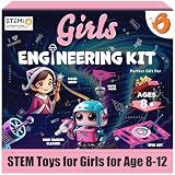 Butterfly EduFields Girls Engineering Kit & Science Kit for Kids Age 8-12 | 100+ STEM Projects & Science Experiments | Educational Learning Toy | Birthday Gifts for 8 9 10 11 12 Year Old Girls