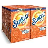 Sunkist Soda Orange Singles To Go Drink Mix, 12 Boxes with 6 Packets Each - 72 Total Servings